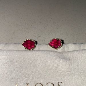 Kendra Scott Tessa Burgundy Mother of Peal stud